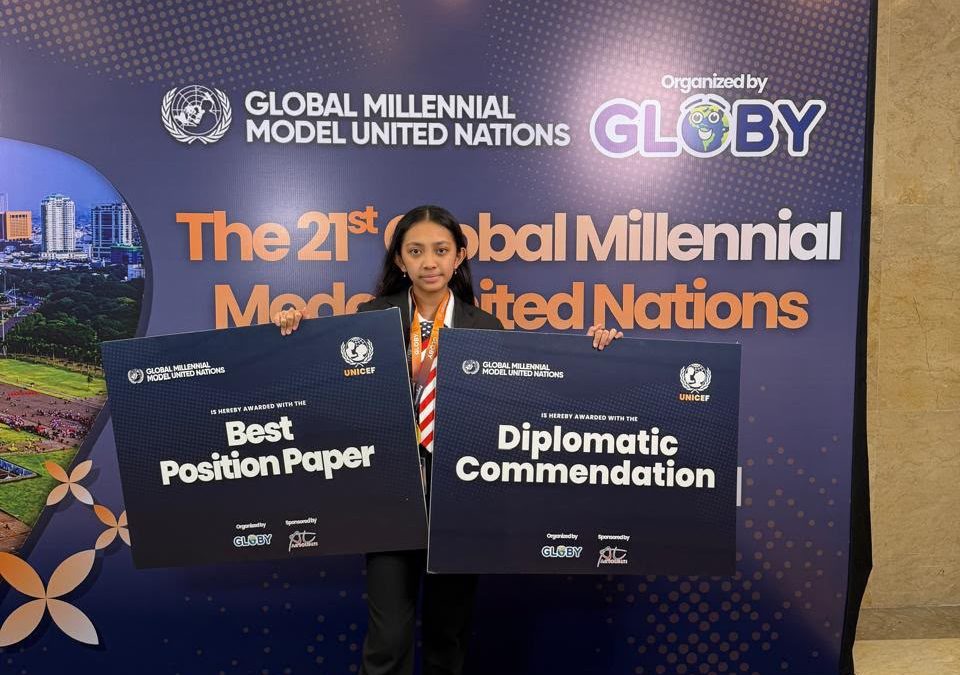 Clameera from Charis Global School Wins Double Awards at GM MUN 22nd Edition 2026